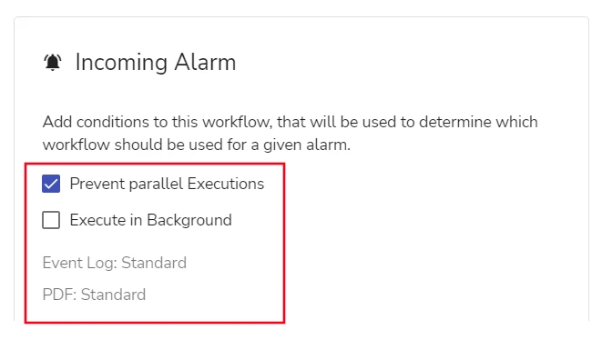 Configurable settings for Automated Workflows