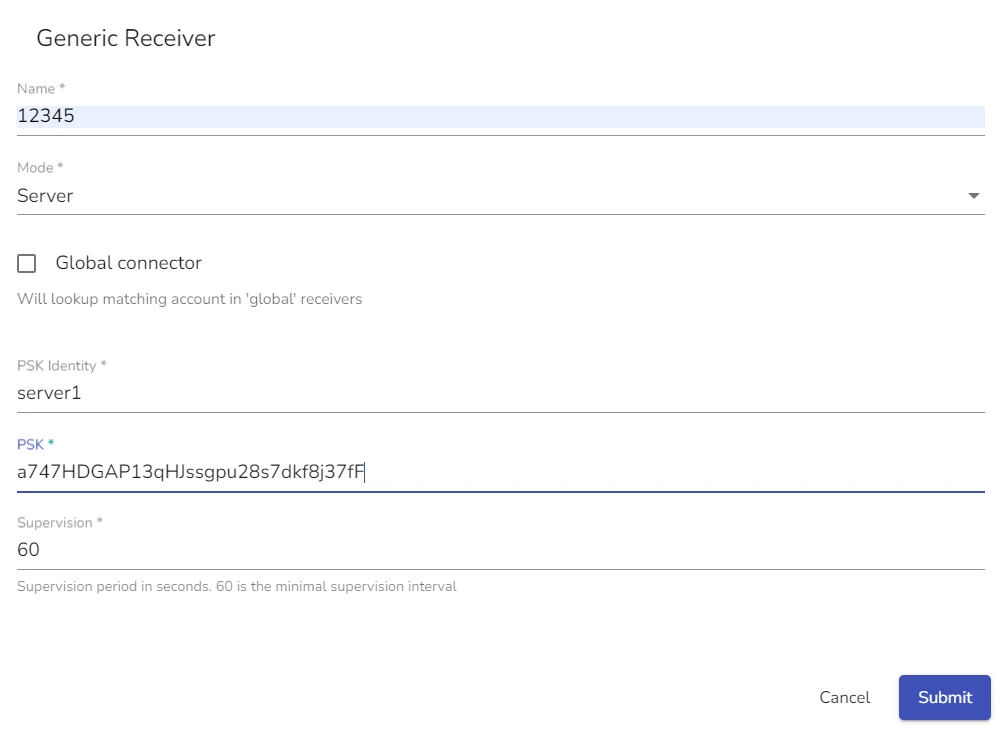 TLS configuration