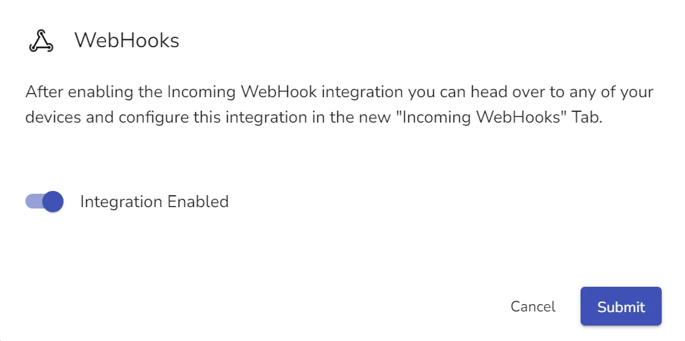 Configuring Webhooks globally