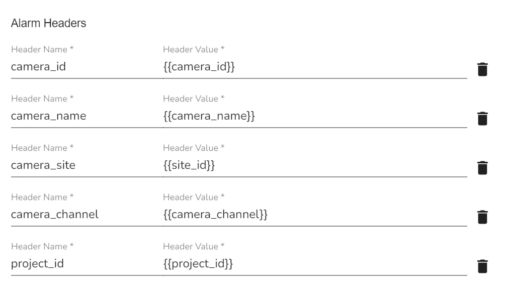 Webhook Headers